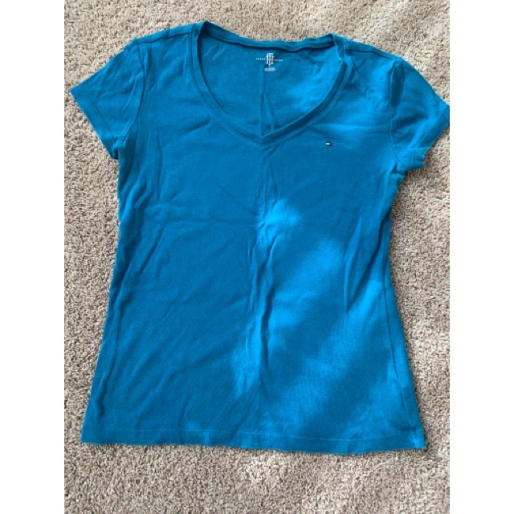 Blue Tommy Hilfiger V-Neck